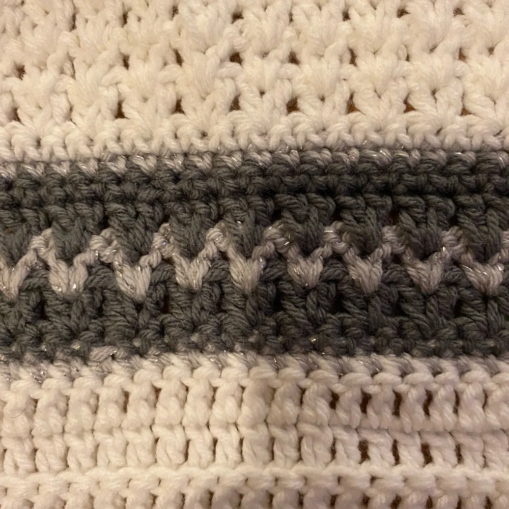 Hand Crafted Crochet Baby Blanket 45” x 45” (GE)